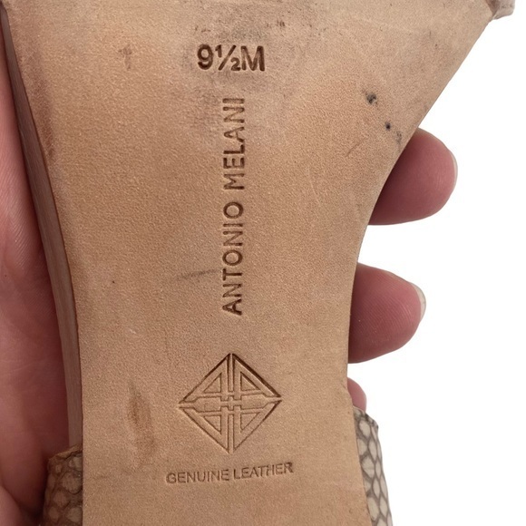 ANTONIO MELANI | Two-toned tan stiletto heels - Picture 7 of 9